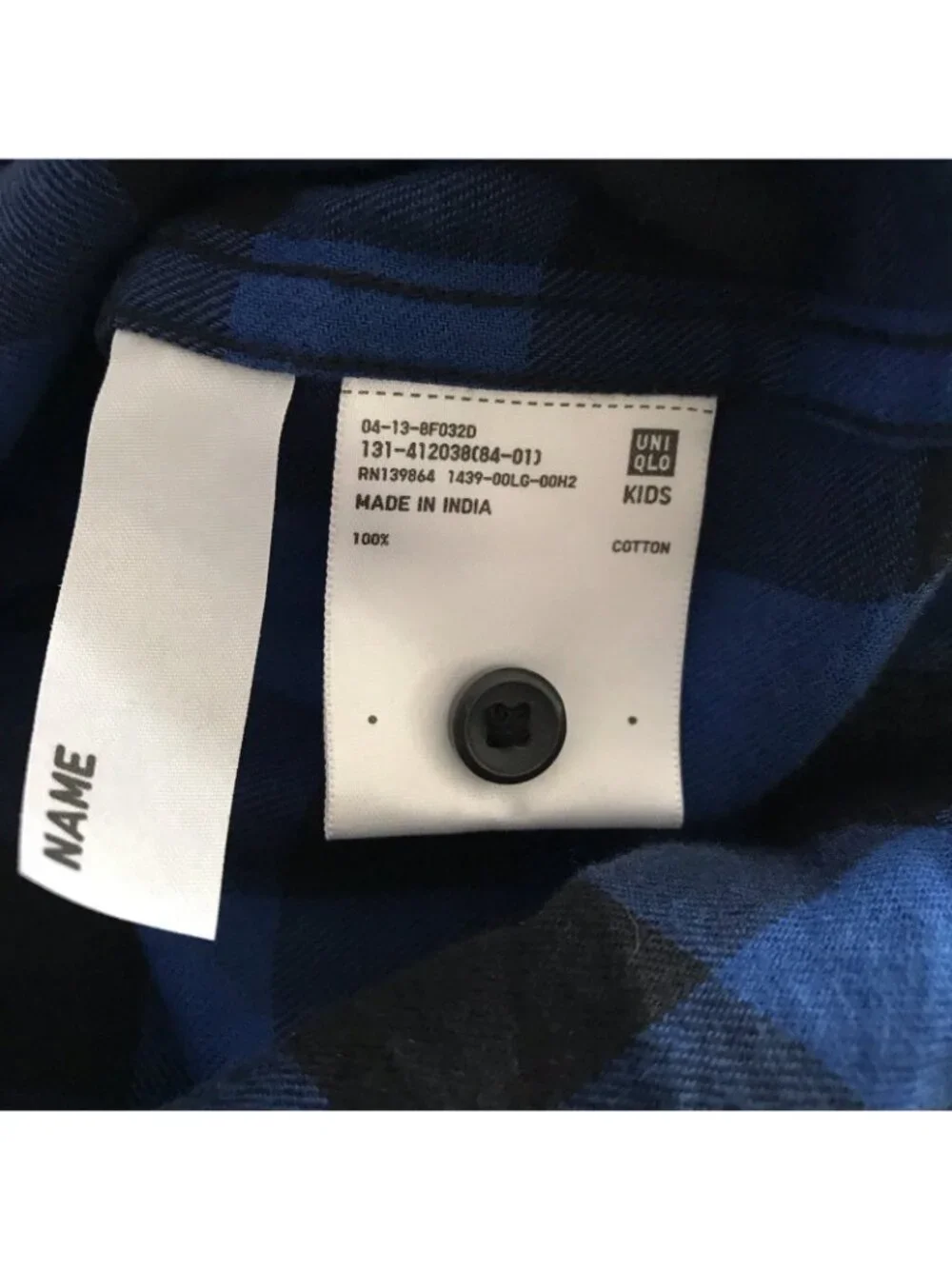 Uniqlo plaid flannel